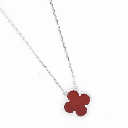 Reegalia Crimson Clover – 925 Silver  Chain Pendent