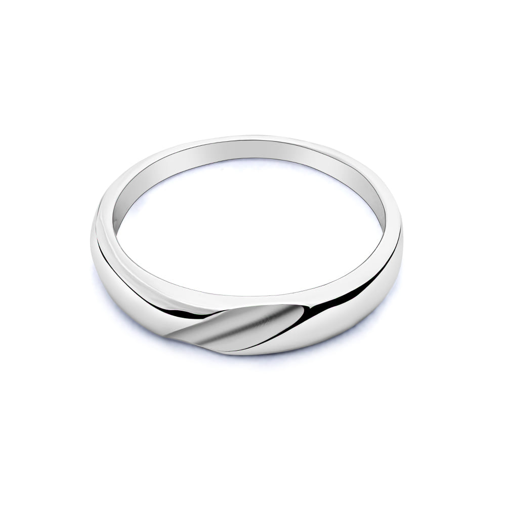 Reegalia Sterling Silver Elegant Twist Ring