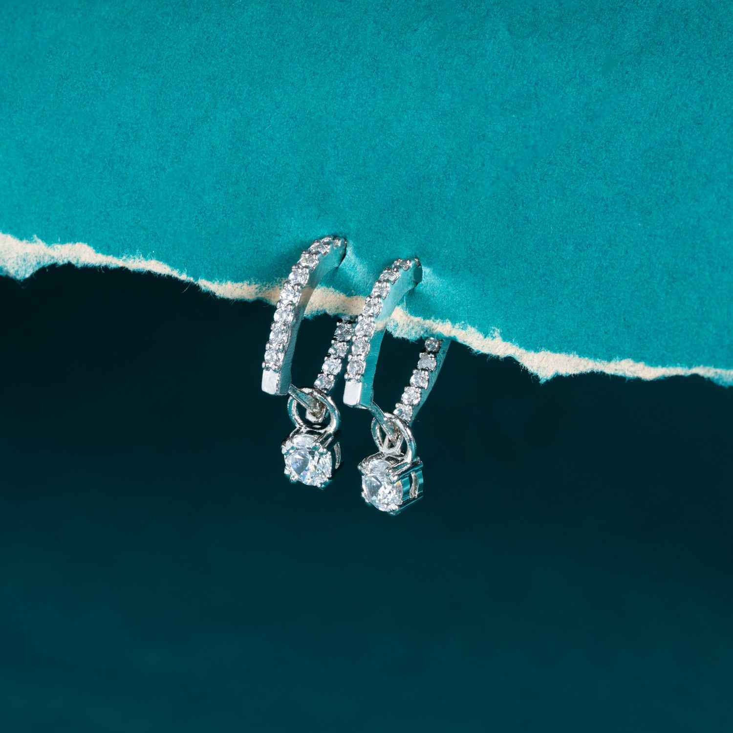 925 Sterling Silver Twisted Infinity Hoop Earrings