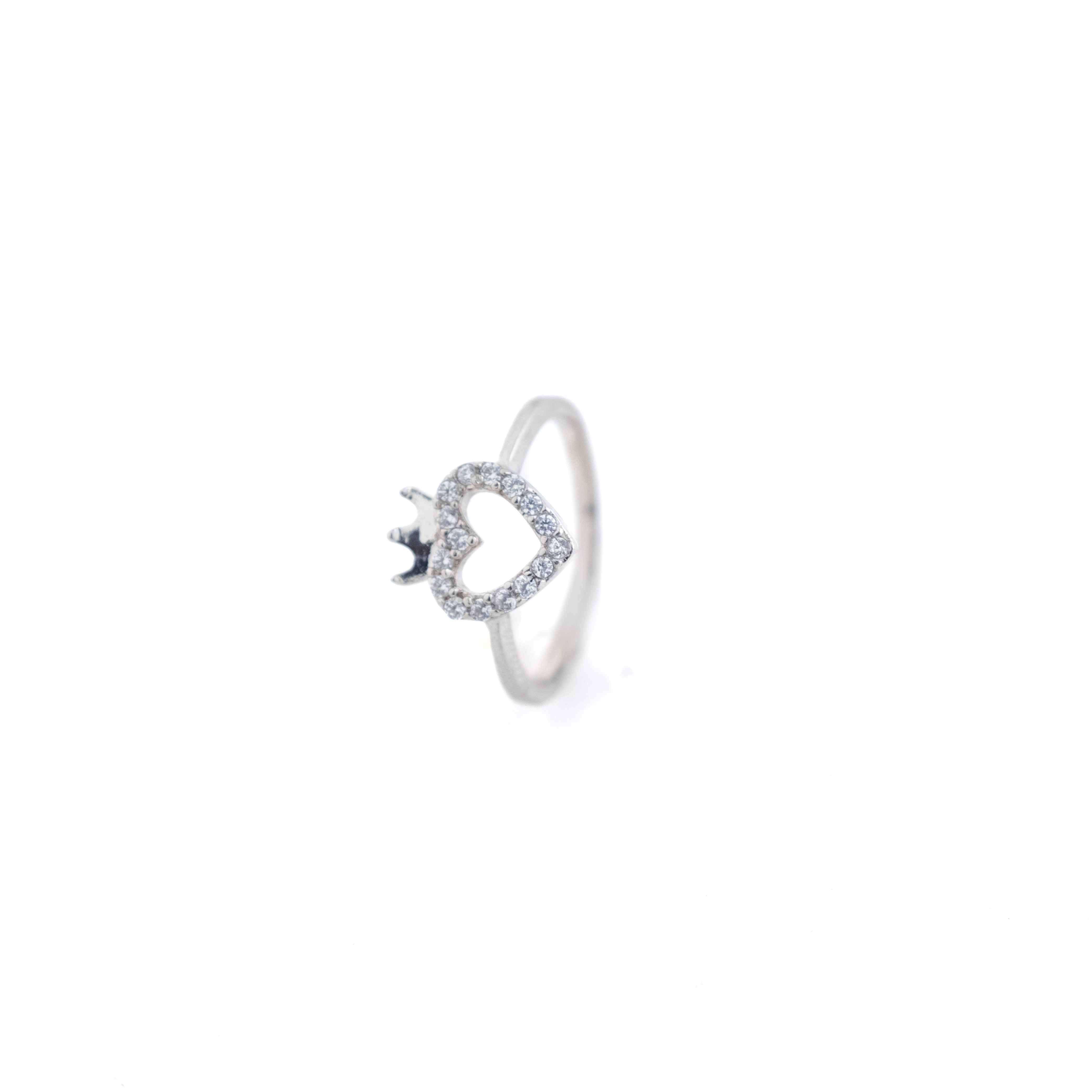 Reegalia Sparkling Heart Ring – 925 Sterling Silver