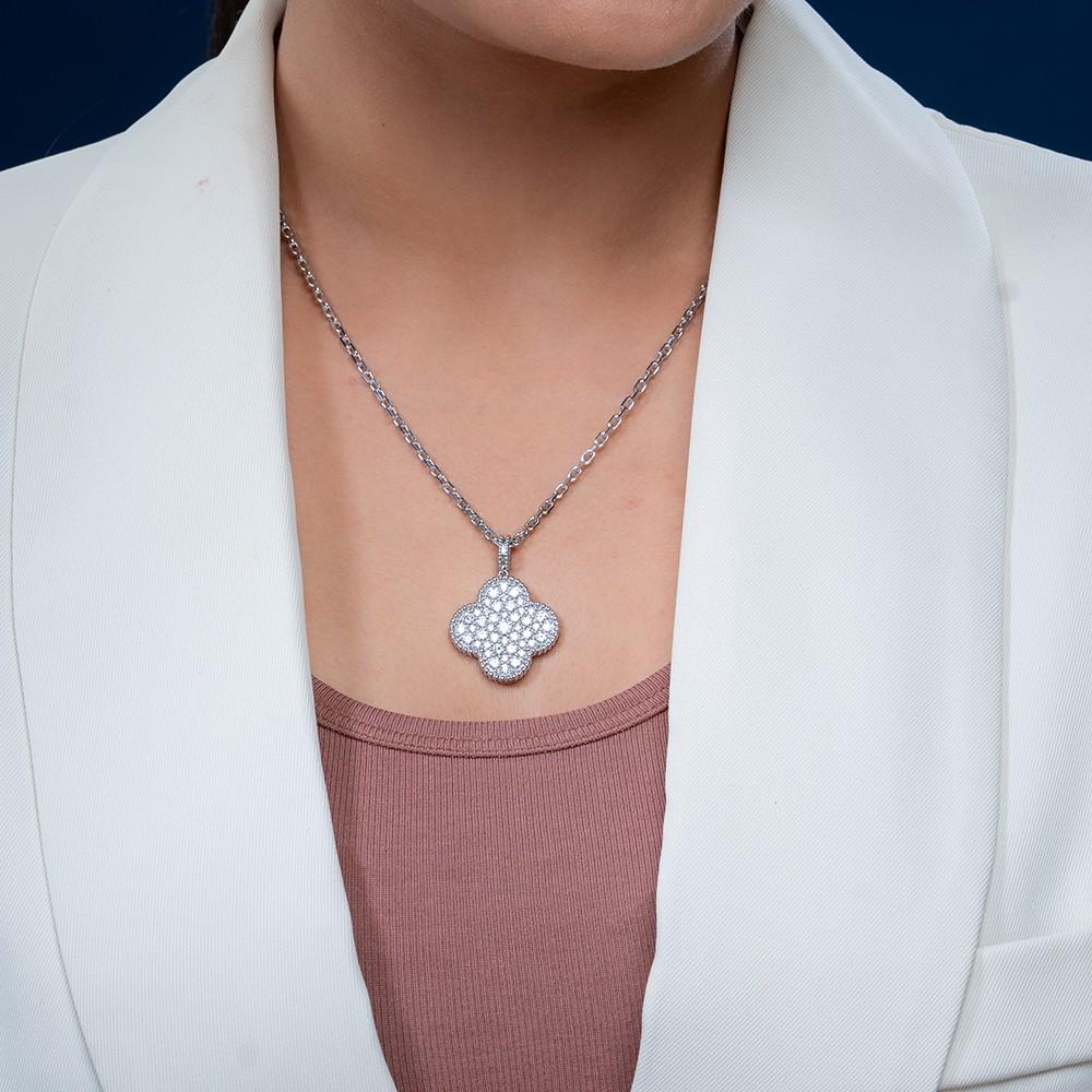 Reegalia Clover Shine Pendant – 925 Silver.