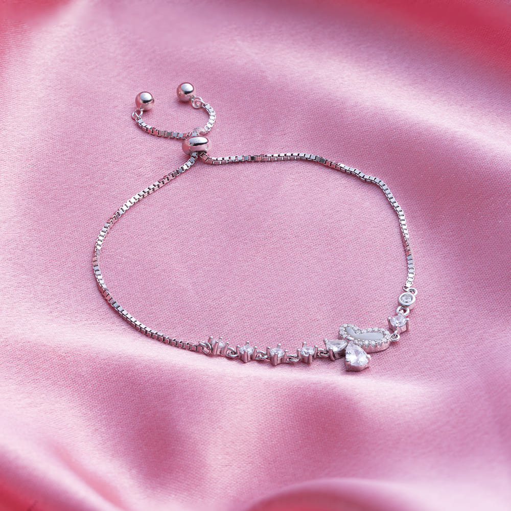 Reegalia Sparkling Paisley Drop Bracelet