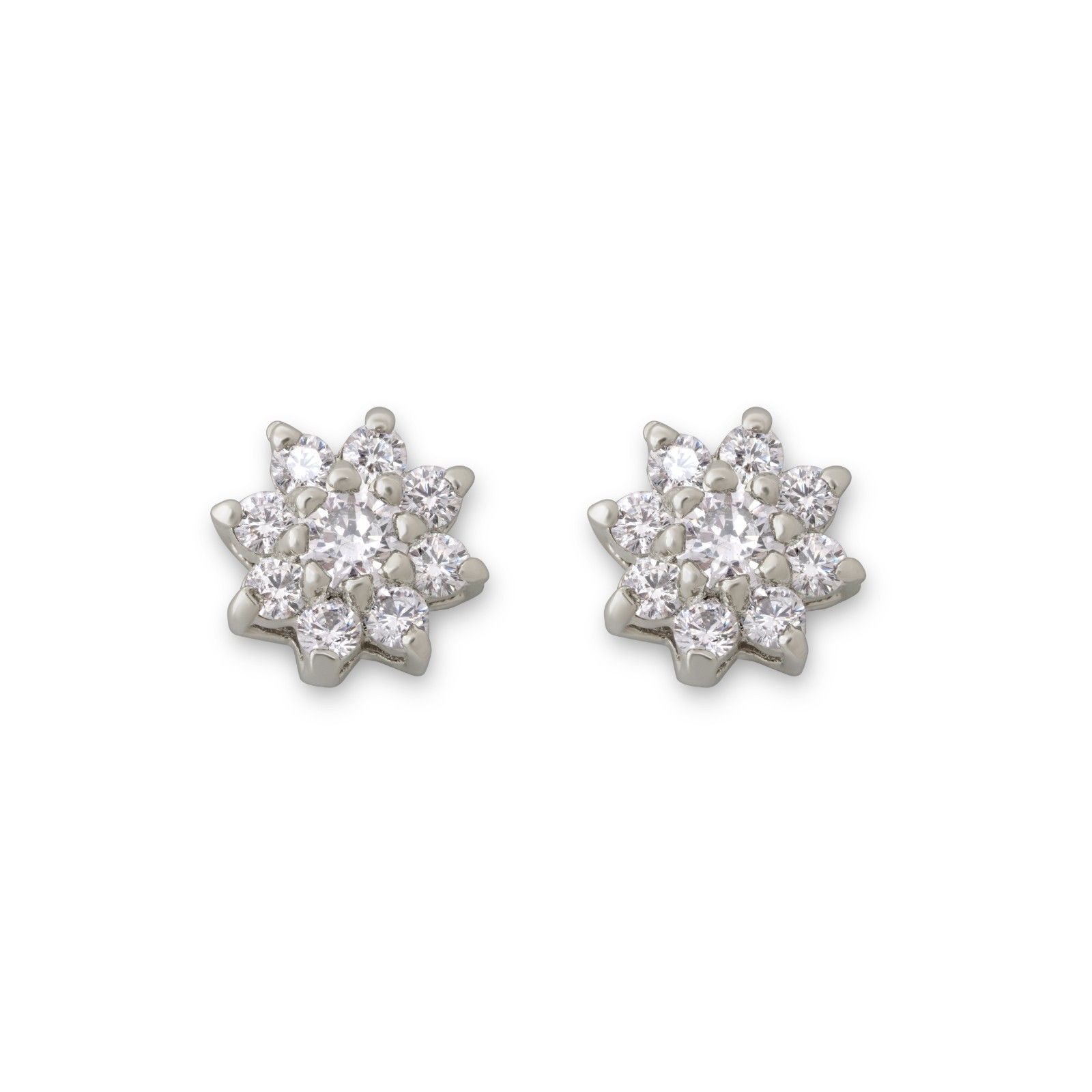 A beautiful 925 silver jewelry set consisting of a mangalsutra-style necklace and a pair of stud earrings.