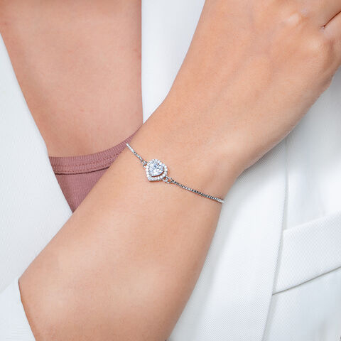 Reegalia HeartGlow 925 Silver Ladies Bracelet