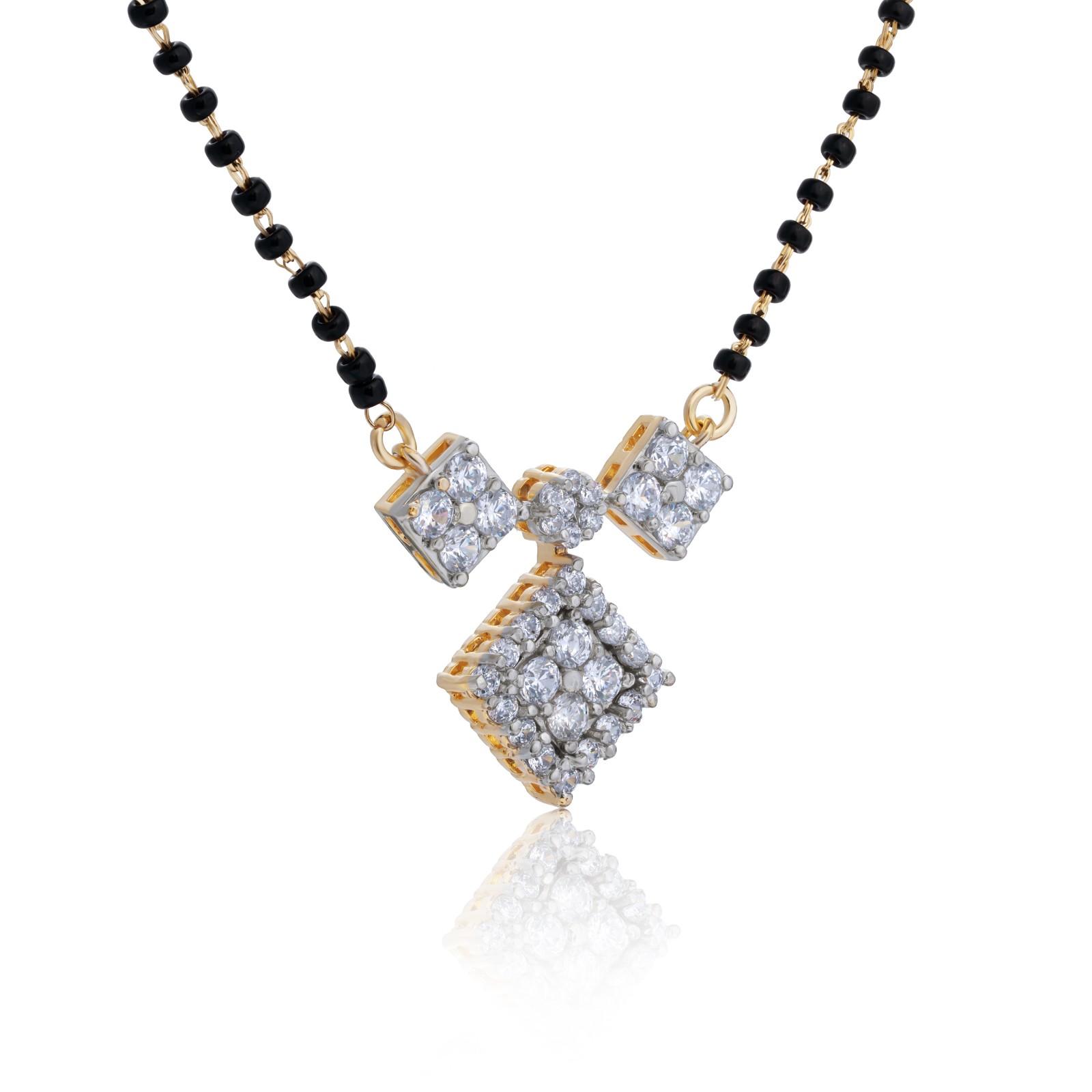 Women’s 925 Sterling Silver Mangalsutra  Earring Set