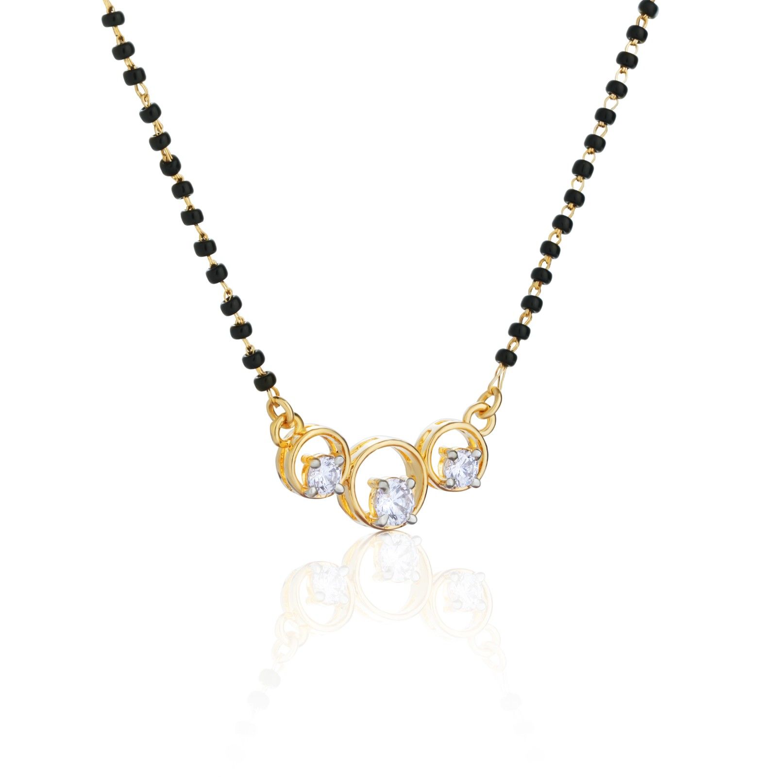 Reegalia Radiant Circles 925 Sterling Silver Mangalsutra Set